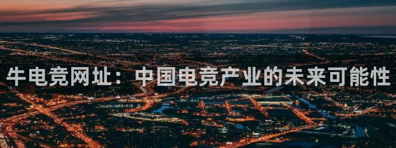 小艾电竞app：牛电竞网址：中国电竞产业的未来可能性