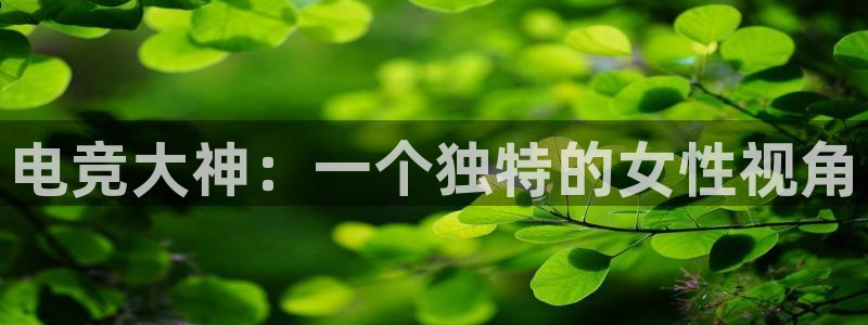 小艾电竞app下载官网：电竞大神：一个独特的女性视角